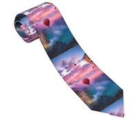 GQWJKSZ Corbatas Para Hombres Divertida Hermosa Naturaleza Estampado De Globo Aerostático Casual Formal Elegante Corbata Para Hombre 3.15 "/ 8 Cm Para Bodas Fiesta Cumpleaños Banquete Graduación