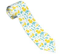 GQWJKSZ Corbatas Para Hombres Divertidos Patos De Goma En Burbujas Estampado Casual Formal Elegante Corbata Para Hombre 3.15 "/ 8 Cm Para Bodas Fiesta Negocios Trabajo Diario