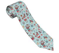 GQWJKSZ Corbatas para hombres Ética divertida Navidad Caramelo Berry Estampado Casual Formal Elegante Corbata para hombre 3,15 "/ 8 cm para bodas Fiesta Cumpleaños Banquete Graduación