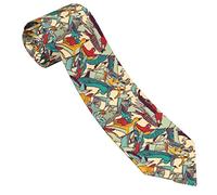 GQWJKSZ Corbatas Para Hombres Naturaleza Salvaje Divertida Estampado De Pájaros Coloridos Casual Formal Elegante Corbata Para Hombre 3.15 "/ 8 Cm Para Bodas Fiesta Cumpleaños Banquete Graduación