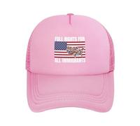 GQWJKSZ Derechos plenos para Todos los inmigrantes Gorra Los inmigrantes Hacen de Estados Unidos un Gran país Gorra de Malla Ajusta