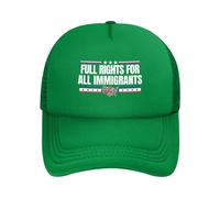 GQWJKSZ Derechos plenos para Todos los inmigrantes Gorra Los inmigrantes Hacen de Estados Unidos un Gran país Gorra de Malla Ajusta