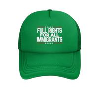 GQWJKSZ Derechos plenos para Todos los inmigrantes Gorra Los inmigrantes Hacen de Estados Unidos un Gran país Gorra de Malla Ajusta
