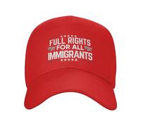 GQWJKSZ Derechos plenos para Todos los inmigrantes Gorra Los inmigrantes Hacen Grande a Estados Unidos Gorra de béisbol Ajustable p