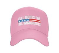 GQWJKSZ Derechos plenos para Todos los inmigrantes Gorra Los inmigrantes Hacen Grande a Estados Unidos Gorra de béisbol Ajustable p