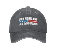 GQWJKSZ Derechos plenos para Todos los inmigrantes Gorra Los inmigrantes Hacen Grande a Estados Unidos Gorra de béisbol Ajustable p