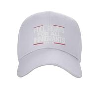 GQWJKSZ Derechos plenos para Todos los inmigrantes Gorra Los inmigrantes Hacen Grande a Estados Unidos Gorra de béisbol Ajustable p