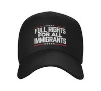 GQWJKSZ Derechos plenos para Todos los inmigrantes Gorra Los inmigrantes Hacen Grande a Estados Unidos Gorra de béisbol Ajustable p