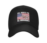GQWJKSZ Derechos plenos para Todos los inmigrantes Gorra Los inmigrantes Hacen Grande a Estados Unidos Gorra de béisbol Ajustable p