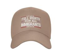 GQWJKSZ Derechos plenos para Todos los inmigrantes Gorra Los inmigrantes Hacen Grande a Estados Unidos Gorra de béisbol Ajustable p