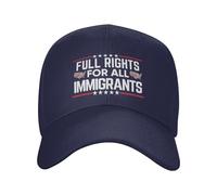 GQWJKSZ Derechos plenos para Todos los inmigrantes Gorra Los inmigrantes Hacen Grande a Estados Unidos Gorra de béisbol Ajustable p