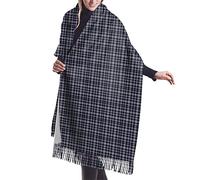 GQWJKSZ Elderberry Tartan Plaid Mujer Largo y Ancho Clan Forbes Tartán Cachemira Sensación Chal Abrigo Invierno Bufanda cálida 77x27inch