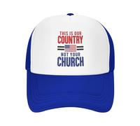 GQWJKSZ Este es Nuestro país, no tu Iglesia. Gorra de béisbol con la Bandera Estadounidense Que representa la separación de la i