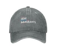 GQWJKSZ Estoy aquí por los inmigrantes Gorra de béisbol Todos Somos inmigrantes Gorras de Camionero para Hombres y Mujeres Gorra