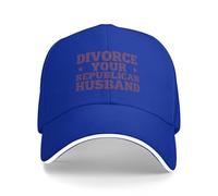 GQWJKSZ Gorra con Frases Divertidas antirrepublicanas y Feministas Que Dicen Divorciate de tu Marido Republicano. Gorras de go