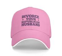 GQWJKSZ Gorra con Frases Divertidas antirrepublicanas y Feministas Que Dicen Divorciate de tu Marido Republicano. Gorras de go