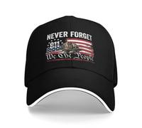 GQWJKSZ Gorra Conmemorativa del 11S Nosotros, el Pueblo, Nunca olvidamos 25.º Aniversario 343