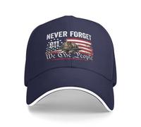 GQWJKSZ Gorra Conmemorativa del 11S Nosotros, el Pueblo, Nunca olvidamos 25.º Aniversario 343