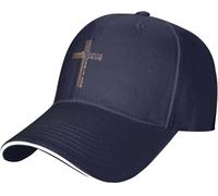 GQWJKSZ Gorra de béisbol con Cruz Religiosa Juan 3:16 Dios amó al Mundo Jesús Gorra de béisbol para Hombre y Mujer Gorra de Vaquero G