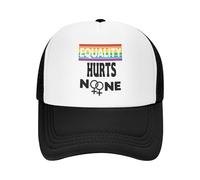 GQWJKSZ Gorra de béisbol con el Logo de Igualdad no daña a Nadie. Diversidad, equidad e inclusión. Progreso. Orgullo. Gorra de