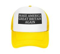 GQWJKSZ Gorra de béisbol de Malla Make America Great Britain Again, Gorra Trucker Ajustable con Cierre a presión para Hombres