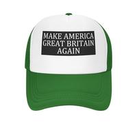 GQWJKSZ Gorra de béisbol de Malla Make America Great Britain Again, Gorra Trucker Ajustable con Cierre a presión para Hombres