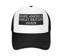 GQWJKSZ Gorra de béisbol de Malla Make America Great Britain Again, Gorra Trucker Ajustable con Cierre a presión para Hombres