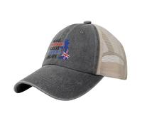 GQWJKSZ Gorra de béisbol Make America Great Britain Again Ajustable y Personalizada para Adultos, Color Gris Oscuro Jaspeado.