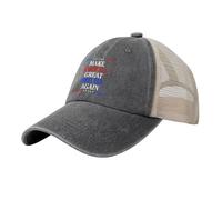 GQWJKSZ Gorra de béisbol Make America Great Britain Again Ajustable y Personalizada para Adultos, Color Gris Oscuro Jaspeado.