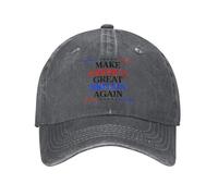 GQWJKSZ Gorra de béisbol Make America Great Britain Again Ajustable y Personalizada para Adultos, Color Gris Oscuro Jaspeado.