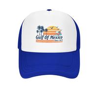 GQWJKSZ Gorra de béisbol Mexicana con diseño de Camionero del Golfo de México para Hombre y Mujer, Ajustable con Malla Trasera.