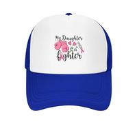 GQWJKSZ Gorra de Camionero Mi Hija es una luchadora, Cinta Rosa guerrera contra el cáncer de Mama, para Hombres y Mujeres.