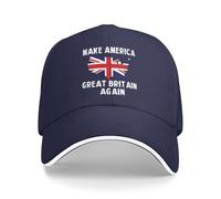 GQWJKSZ Gorra Informal Estilo Camionero Make America Great Britain Again Color Azul Marino.