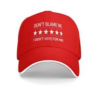GQWJKSZ Gorra No me culpes, no voté por él, sutiles Gorras antigolf para Hombres y Mujeres, Gorras de papá