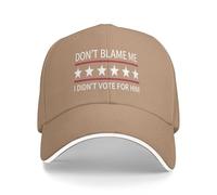 GQWJKSZ Gorra No me culpes, no voté por él, sutiles Gorras antigolf para Hombres y Mujeres, Gorras de papá