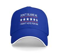 GQWJKSZ Gorra No me culpes, no voté por él, sutiles Gorras antigolf para Hombres y Mujeres, Gorras de papá