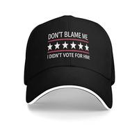GQWJKSZ Gorra No me culpes, no voté por él, sutiles Gorras antigolf para Hombres y Mujeres, Gorras de papá