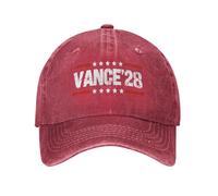 GQWJKSZ Gorra Vance 2028 Elecciones Presidenciales Bandera de EE. UU. Vintage Gorra de Mezclilla de Perfil bajo
