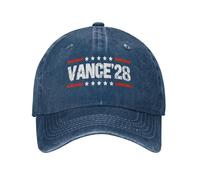 GQWJKSZ Gorra Vance 2028 Elecciones Presidenciales Bandera de EE. UU. Vintage Gorra de Mezclilla de Perfil bajo