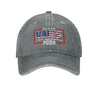 GQWJKSZ Gorra Vance 2028 Elecciones Presidenciales Bandera de EE. UU. Vintage Gorra de Mezclilla de Perfil bajo