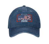 GQWJKSZ Gorra Vance 2028 Elecciones Presidenciales Bandera de EE. UU. Vintage Gorra de Mezclilla de Perfil bajo