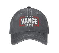 GQWJKSZ Gorra Vance 2028 Elecciones Presidenciales Bandera de EE. UU. Vintage Gorra de Mezclilla de Perfil bajo