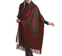 GQWJKSZ Grant Clan Tarta Vestido Baird Largo y Ancho para Mujer Tartán Cuadros Cachemira Sensación Chal Abrigo Invierno Bufanda cálida 77x27inch
