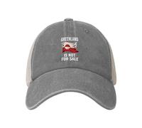 GQWJKSZ Groenlandia no está Gorra FDT de protesta política Gorras Vaqueras Gorras de Golf con Parte Trasera de Malla