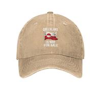 GQWJKSZ Groenlandia no está Gorras de protesta política FDT para Hombres y Mujeres. Gorras de Golf para papá.