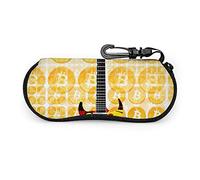 GQWJKSZ Guitarra eléctrica portátil con gafas de sol de fuego con hebilla de bloqueo, bolsa suave, funda de gafas con cremallera de tela de buceo ultraligera