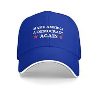 GQWJKSZ Hagamos de Estados Unidos una Democracia de Nuevo. Gorras de Golf para Hombres y Mujeres. Gorras de papá. Sin dictadores