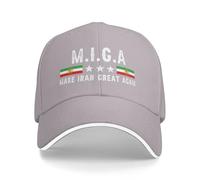 GQWJKSZ Hagamos Que Irán vuelva a ser Grande. Apoyo a la Libertad. Liberar a Irán. Democracia. Gorras Snapback para Hombres y mu