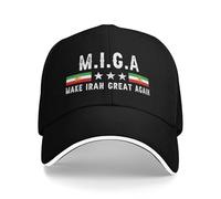 GQWJKSZ Hagamos Que Irán vuelva a ser Grande. Apoyo a la Libertad. Liberar a Irán. Democracia. Gorras Snapback para Hombres y mu