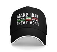 GQWJKSZ Hagamos Que Irán vuelva a ser Grande. Apoyo a la Libertad. Liberar a Irán. Democracia. Gorras Snapback para Hombres y mu